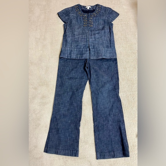 Coldwater Creek Pants - Coldwater Creek  Denim Pant set women’s size 12